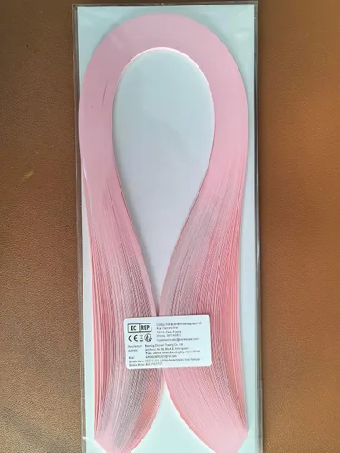 Miniatura 5 de Pestal - Tiras de papel de filigrana en tono rosa de 0.197 in para manualidades, tiras de papel de origami de un solo color, tiras de filigrana