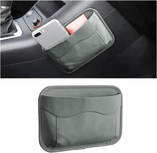 Miniatura 8 de Moly Magnolia Organizador de bolsillo lateral para asiento de automóvil, bolsa de almacenamiento de piel sintética con bandera estadounidense