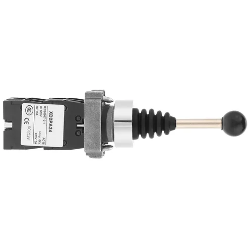 Miniatura 8 de Interruptor de control de palanca de mando de retorno de resorte 4 posiciones 10A 600V para panel de control industrial (metal plástico negro)