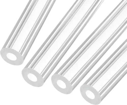 Miniatura 14 de MECCANIXITY Tubo Redondo Rígido Transparente de Acrílico 6mm (1/4") ID 8mm (5/16") OD 356mm para Lámparas y Linternas, Sistema de Refrigeración por