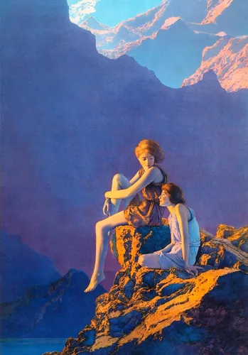 Miniatura 2 de MAXFIELD PARRISH - Calendario de pared 2026 [12 páginas de 8 x 12 pulgadas], pósteres de arte vintage, ilustraciones de museo