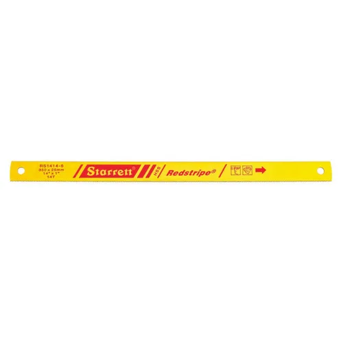 Starrett Redstripe - Hoja de sierra para metales de acero sólido de alta velocidad, ideal para contratistas y comerciantes, grosor de 0.050