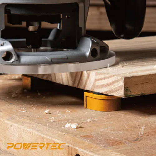 Miniatura 5 de POWERTEC 71188 - 4 perros de banco para agujero de perro de 3/4 pulgadas, con inserto de EVA, herramienta de carpintería para banco de trabajo, mesa