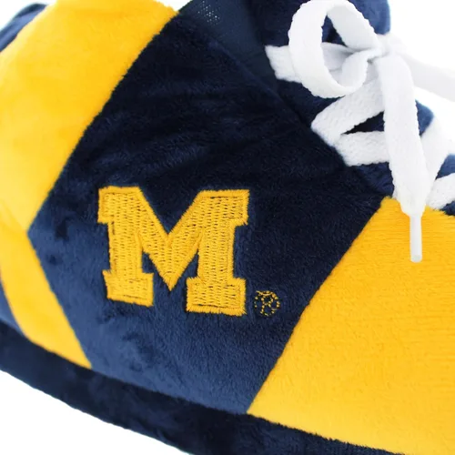 Miniatura 8 de Comfy Feet Everything Comfy CFNCAA01 - Pantuflas de deporte originales de Michigan Wolverines, talla XL, talla 10.5-12.5 de mujer 9.5-11.5