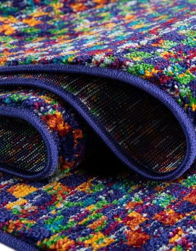 Miniatura 5 de Unique Loom Calypso Collection - Alfombra rectangular de 2 x 3 pies, color azul y multicolor