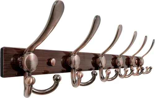 Miniatura 66 de Dseap - Perchero para montaje en pared, base resistente calibre 12 vs Flimsy de 0.039 pulgadas, ganchos sólidos antidesgarros, montaje en perno