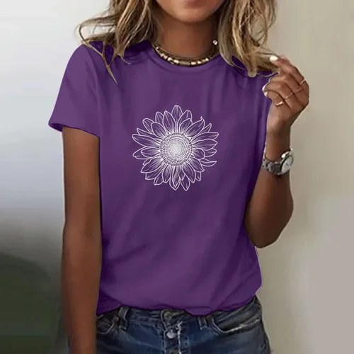 Miniatura 23 de Camiseta con estampado de animales para mujer, camiseta de libélula divertida, linda camiseta de manga corta, blusa de primavera 2023, camisas