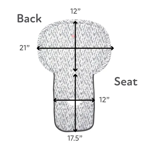 Miniatura 5 de Nuby Funda para silla alta para bebé, protege de derrames y migas, resistente al agua para una fácil limpieza, estampado de pinceladas
