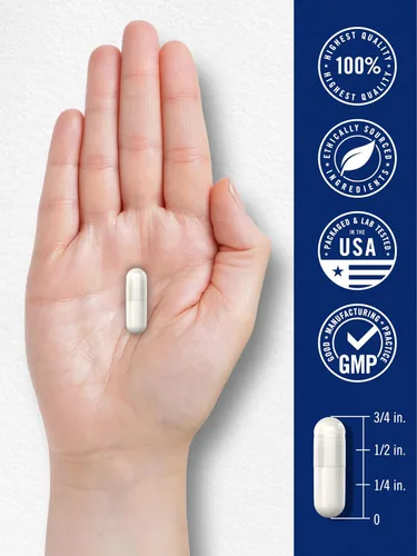 Miniatura 7 de Carlyle L Metilfolato 7.5 mg 60 cápsulas Optimizado y activado Sin OMG, sin gluten Folato de metilo, 5-MTHF por Opti-Folate