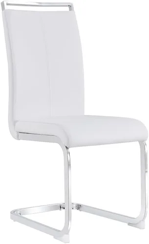Miniatura 9 de Baysitone Juego de 2 sillas de comedor modernas, sillas laterales y de cocina con respaldo alto acolchado de piel sintética, para comedor, cocina