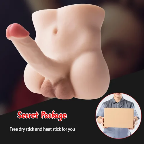 Miniatura 6 de Muñeca sexual de torso con consolador realista flexible de 8.7 pulgadas para masturbación de mujeres, muñecas sexuales para hombres, sexo
