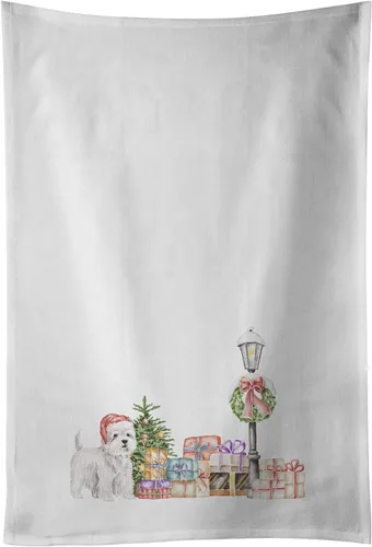 Miniatura 54 de Caroline's Treasures CK8100WTKT - Juego de 2 toallas de cocina con diseño de bulldog francés con diseño de país de las maravillas navideñas