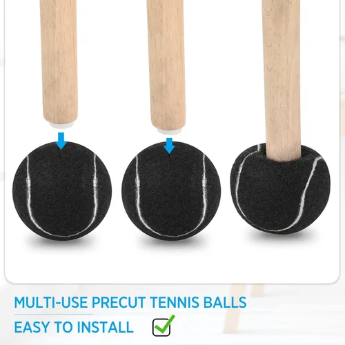 Miniatura 3 de 40 pelotas de tenis para patas de muebles y protección del suelo, pelotas de tenis precortadas para sillas, pelotas de tenis, fundas de pies