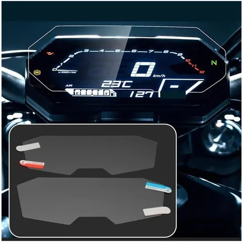 Miniatura 2 de Película antiarañazos para YAM & AHA MT 07 FZ 07 2014-2021 Instrumento de racimo de motocicleta Velocímetro Protección contra arañazos Película