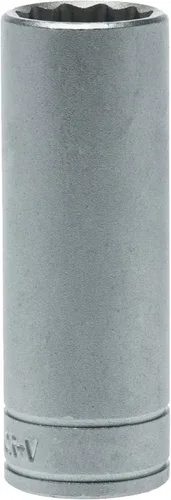 Miniatura 8 de Teng Tools 15MM 1/2 pulgada Drive 12 puntos métrico profundo cromo vanadio Socket Herramienta mecánica Herramienta de mano - M120615-C