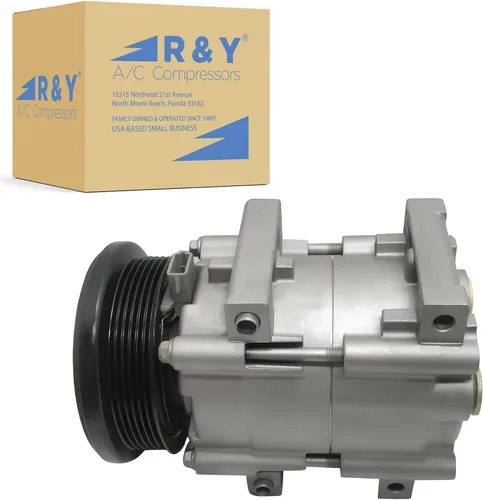 RYC Compresor de aire acondicionado automotriz y embrague de A/C EG157 (se adapta a Ford Freestar 3.9L, 4.2L 2004-2007; Compatible con Ford Windstar