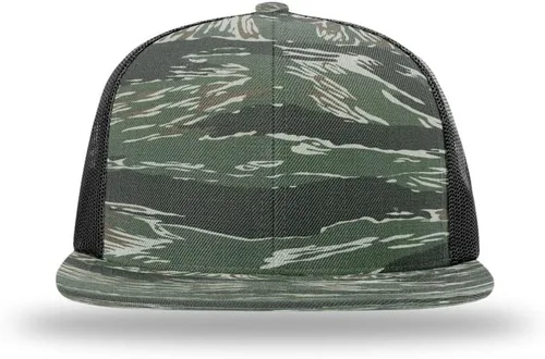 Miniatura 2 de Richardson 511 Wool Blend Flatbill Trucker Caps Sombreros de camionero en blanco OSFM