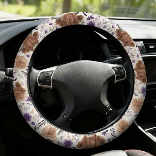 Miniatura 7 de Funda de volante de fantasma de Halloween No te cuelgues Accesorios para automóvil para hombres y mujeres con 2 ambientadores, fundas