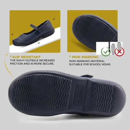 Miniatura 4 de firelli Zapatos de uniforme escolar Mary Jane para niña, zapatos de vestir cómodos para niñas