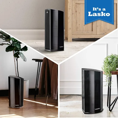Miniatura 6 de Lasko LP450 - Purificador de aire de torre HEPA prémium para el hogar con DreamMode y temporizador: la filtración HEPA verdadera elimina el 99.97%