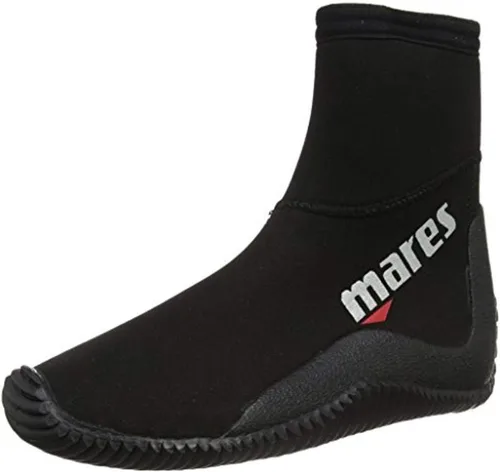 Miniatura 3 de Mares Botas de buceo clásicas para adultos de 5 mm de neopreno para hombres y mujeres - Punta ancha, suela nivelada y cremallera lateral