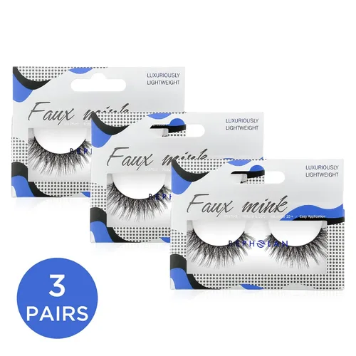 Miniatura 7 de Pestañas de Aspecto Natural Pestañas Postizas - BEPHOLAN Pestañas Postizas 3D Súper Esponjosas Pestañas Postizas Banda Transparente Pestañas Wispy