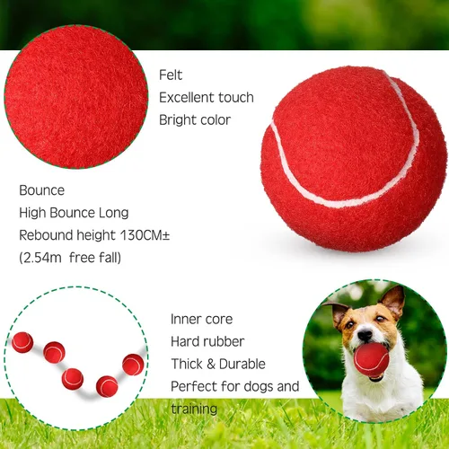 Miniatura 2 de Vinsot Paquete de 24 pelotas de tenis a granel, pelotas de presión estándar para entrenar jugadores principiantes jóvenes, pelota de ejercicio