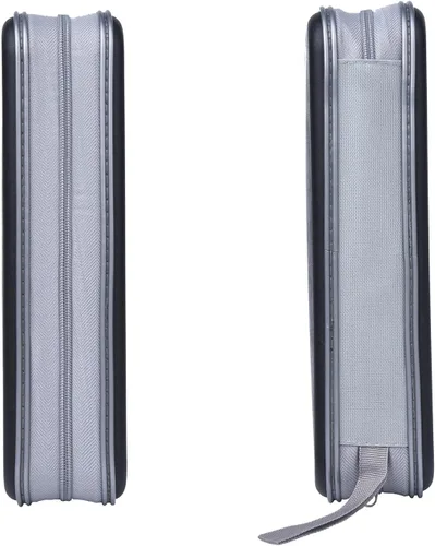 Miniatura 2 de UENTIP Funda para CD, capacidad para 96 CD, de plástico duro, cartera protectora para CD/DVD, para coche, hogar, viajes (96, negro) CD DVD