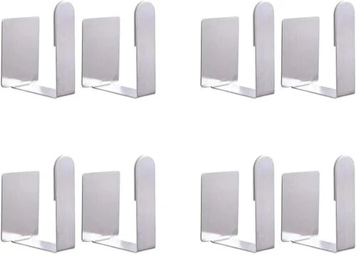Miniatura 9 de Soporte para tapa de olla de acero inoxidable montado en la pared 3M, autoadhesivo, también para soporte de báscula de baño y tabla de cortar