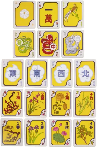 Miniatura 2 de Juego de cartas American Mahjong Juego clásico de azulejos chinos en forma de naipes Baraja de 156 cartas para juego chino y occidental