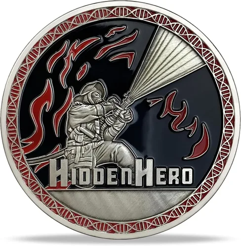 Miniatura 3 de Bomberos Challenge Coin First Responder Bombero Medallón de Coleccionista
