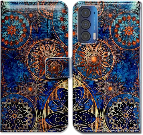 Miniatura 18 de Bcov Funda para Motorola Edge 2021, funda de piel con tapa para teléfono móvil con ranura para tarjeta y soporte para Motorola Moto Edge 2021