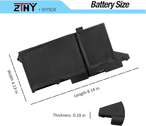 Miniatura 7 de WY9DX - Batería para portátil de 42 Wh, 3 celdas, repuesto para Dell Latitude 14 5420 15 5520 Precision 15 3560 Series P137G P137G001 P104F P104F001