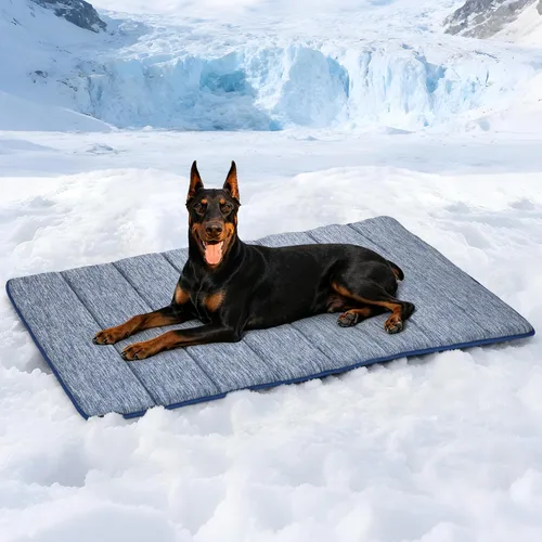 Miniatura 58 de Tapete para jaula para perros de tamaño XL, cama de espuma viscoelástica de 41 x 27 pulgadas, lavable y antideslizante, tapete ultrasuave para Oscuro