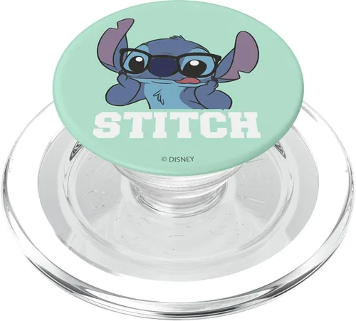 Miniatura 8 de Disney Lilo & Stitch Nerd Stitch Retrato PopSockets Standard PopGrip