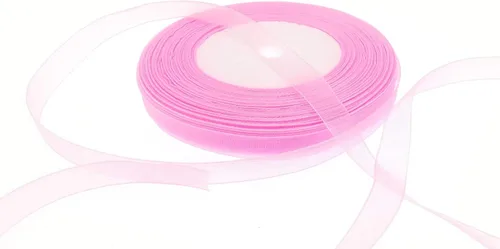 Miniatura 6 de Dxeud Cinta de organza transparente (roja, 1/2" x 50 yardas)