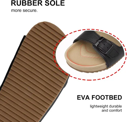 Miniatura 4 de Sandalias ajustables de doble hebilla para niñas y niños, zapatos de verano ligeros con velcro para niños pequeños y grandes