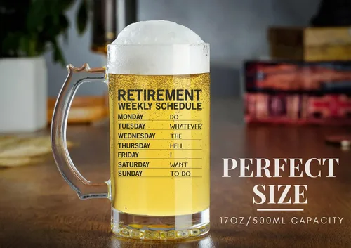 Miniatura 5 de Onebttl Regalos de jubilación para hombres, divertida taza de cerveza de jubilación de 17 onzas (16.9 fl oz), regalos para jubilados para abuelo