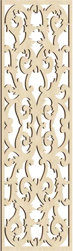 Miniatura 8 de Meadville Paneles decorativos de pared de madera con calado, 9 3/8 pulgadas de ancho x 24 3/8 pulgadas de alto x 1/4 de alto, aliso