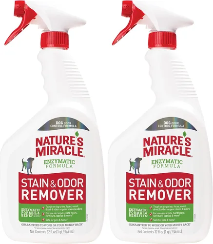 Miniatura 16 de Nature's Miracle Removedor de manchas y olores para perros, fórmula de control de olores, repuesto, 1.33 galones
