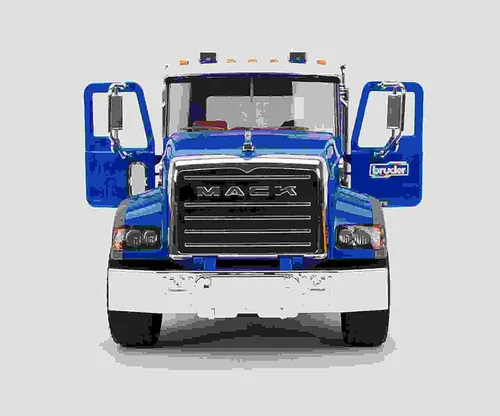 Miniatura 6 de Camión Mack mezclador de cemento y granito marca Bruder