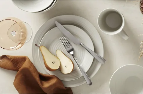 Miniatura 4 de Oneida 895944 Ridge White - Juego de 4 tazas de café, servicio para 4,12 onzas líquidas, color blanco