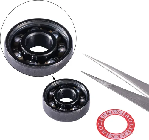 Miniatura 4 de Adventure World Rollerex 608ZZ ABEC-7 Kit de rodamientos, espaciadores y arandelas para ruedas (patineta y patín en línea)