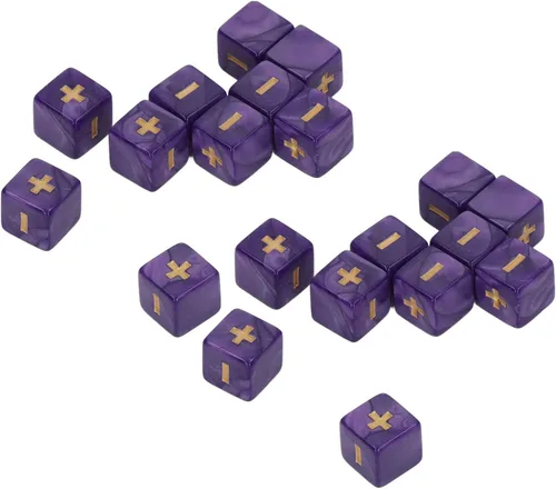 Miniatura 9 de Syrisora Juego de dados de 0.630 in para cálculo de matemáticas, signo menos, más juguetes para niños, suministros de enseñanza para el aula ()