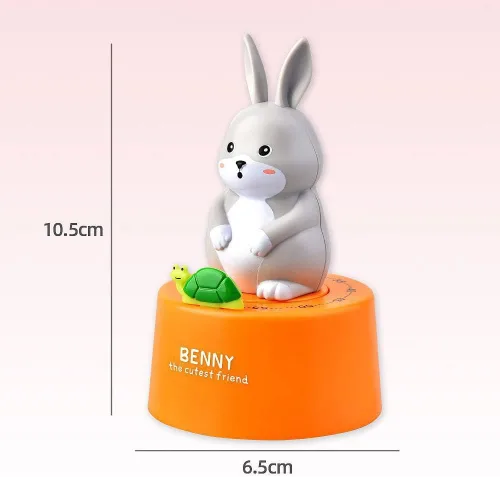 Miniatura 2 de Conejo de dibujos animados modelo temporizador mecánico 60 minutos de cocina Gadget reloj de cocina contadores de alarma temporizador manual