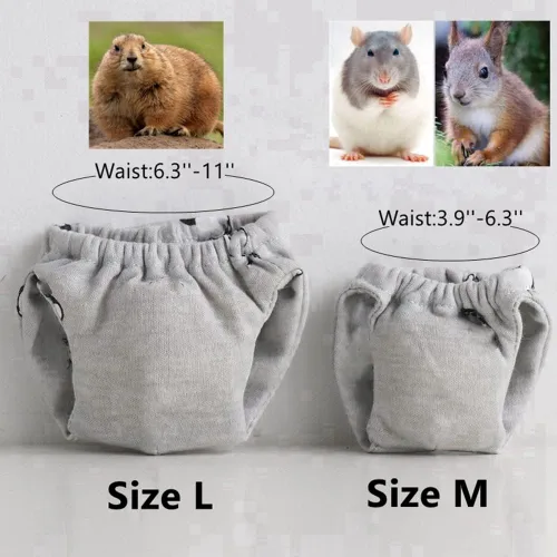 Miniatura 2 de Pañales reutilizables lavables de ardilla, altamente absorbentes, con pantalones fuertes y flexibles, sin fugas, pañales reutilizables para orina, 3