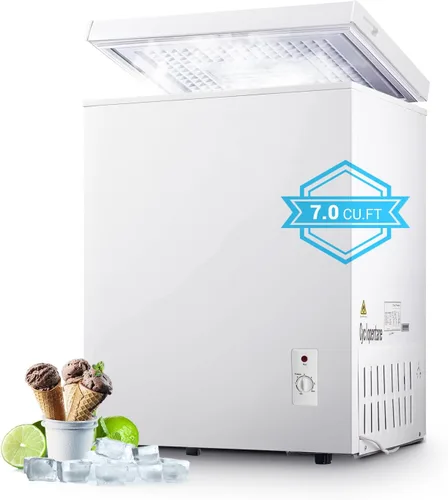 Miniatura 11 de Congelador de pecho de 11 pies cúbicos, congelador grande de puerta abierta superior con 8 termostatos ajustables (-11.2°F a 10.4°F), congelador