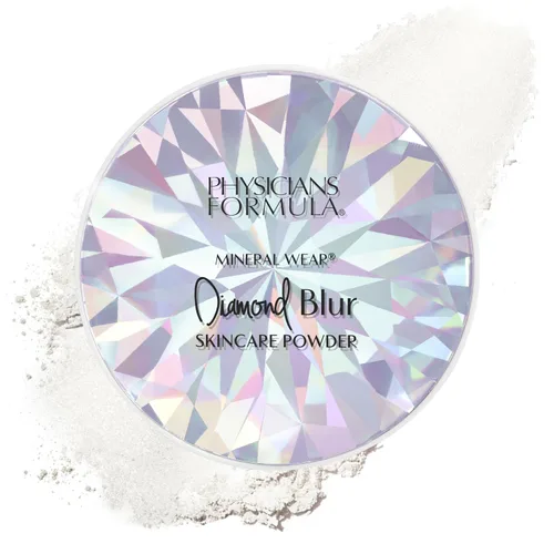 Physicians Formula Mineral Wear®Diamond Blur Skincare - Polvo para el cuidado de la piel, difuminador y difusión de poros de larga duración, acabado