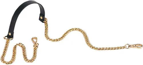 ESUPPORT Correas de repuesto para bolso, cadena de metal de cuero para bolsos cruzados, bolso de hombro, cartera, bricolaje, 43.31 pulgadas de largo