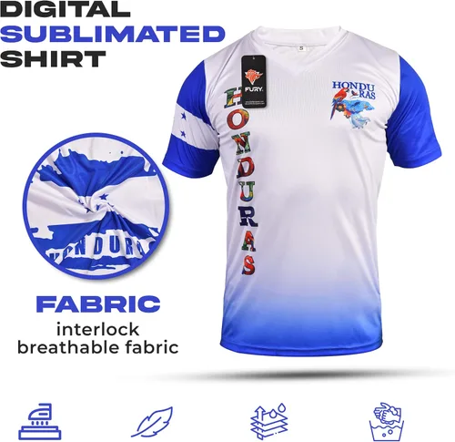 Miniatura 6 de Fury Camiseta de Fútbol Honduras - Honduras Camiseta de Fútbol Honduras Jersey HombresMujeresMujeresUnisex